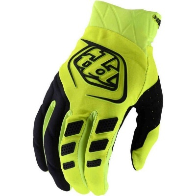 Luvas desportivas amarelo-neon e preto com logótipo TROY LEE DESIGNS