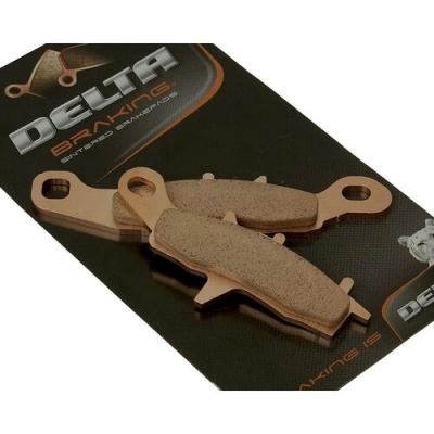 Pastilhas de travão para mota DELTA BRAKINGS em cartão preto