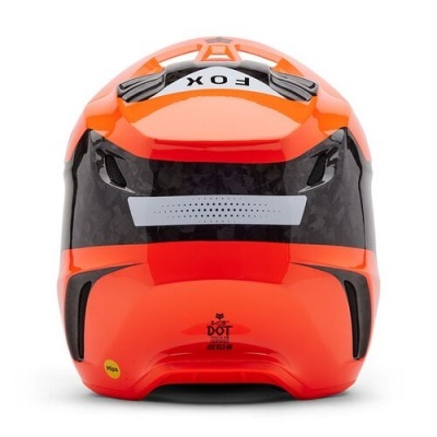Capacete de moto integral laranja com detalhes a preto e cinza