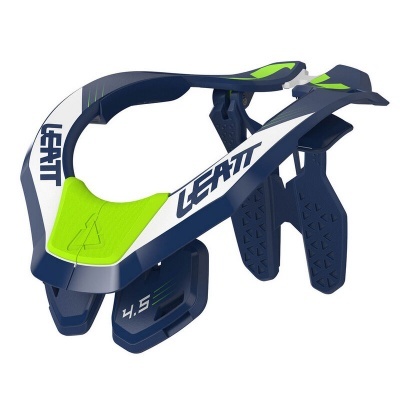 Aparelho de proteção para pescoço Leatt azul, branco e verde