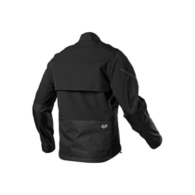 casaco preto para motociclistas com bolso e logótipo branco