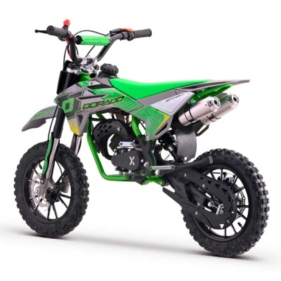 Moto de motocross infantil verde e cinza DORADO