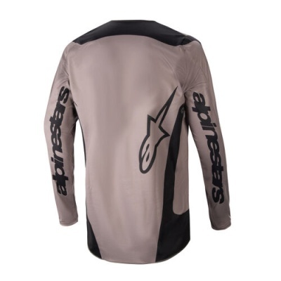 Camisola motocross bege e preta com logótipo Alpinestars