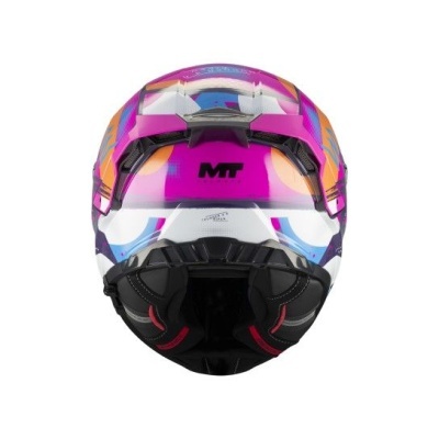 Capacete integral colorido para motociclismo com a marca MT