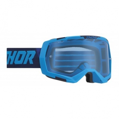 Óculos desportivos THOR azuis com correia elástica e lente azul