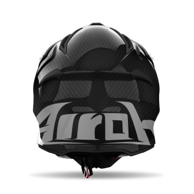 Capacete motociclista preto com detalhes cinza e textura fibra de carbono