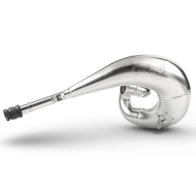 Silenciador de escape metálico prateado para motos