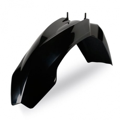 Para-lamas traseiro preto brilhante para moto