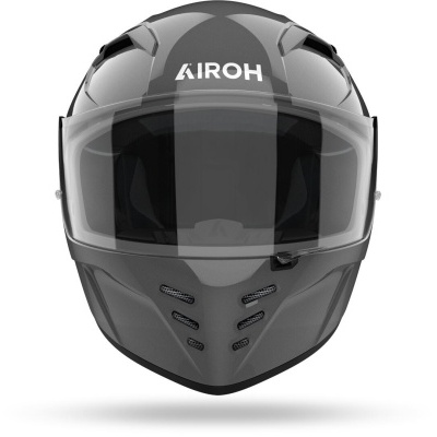 Capacete integral cinza escuro AIROH com viseira transparente