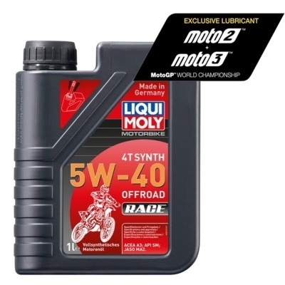 Frasco de óleo lubrificante LIQUI MOLY 5W-40 Offroad Race