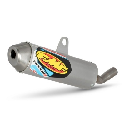 Escape de mota FMF 3D CALF POWER CORE 2 cinza com etiqueta colorida