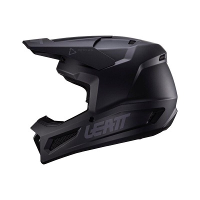Capacete integral preto com logótipo LEATT
