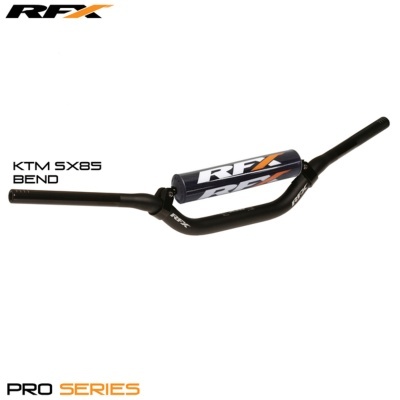 Guiador preto RFX com almofada de proteção para KTM SX85