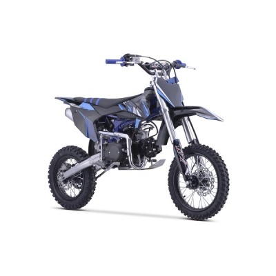 motocross preto e azul para trilhas