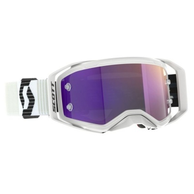 Óculos de motocross Scott com lente espelhada e fita elástica