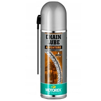 Frasco spray lubrificante Motorex Chain Lube Adventure para correntes de moto