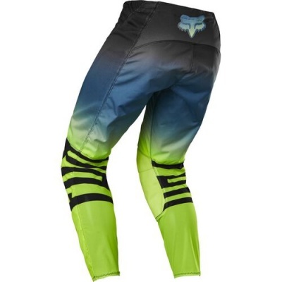 Calças desportivas com padrão degradé e riscas pretas