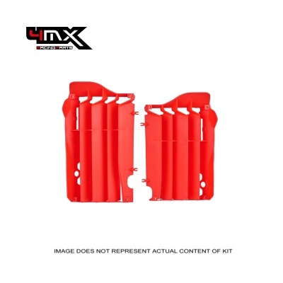 Peças plásticas vermelhas para motocicleta com texto 4mx Racing Parts
