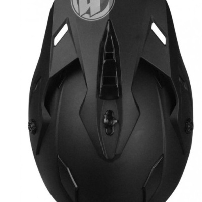 Capacete de ciclismo preto com logótipo HT branco