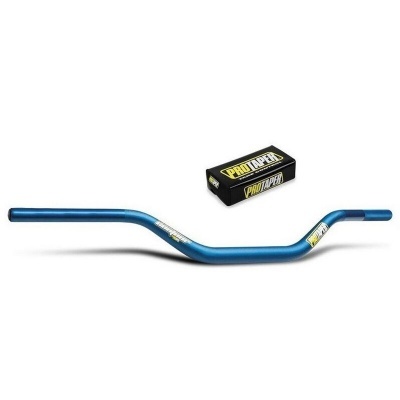 Guiador de bicicleta azul metálico com etiqueta e caixa PROTAPER