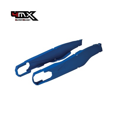 Capas laterais azuis para mota com logo 4MX RACING PARTS