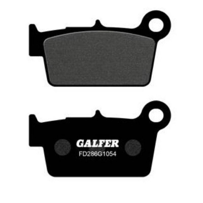 Pastilhas de travão pretas com texto GALFER FD286G1054