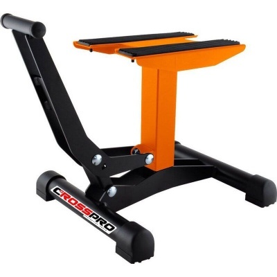 Suporte de bicicleta fixo CROSS PRO em metal preto e laranja