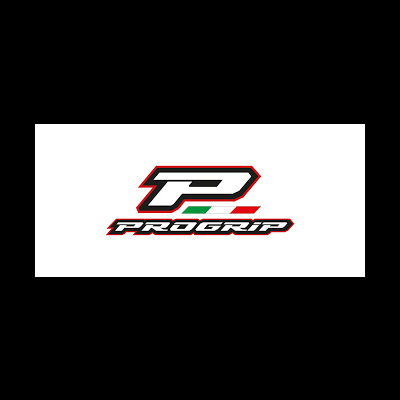 Logotipo 'PROGRIP' com cores preta, branca, vermelha e verde