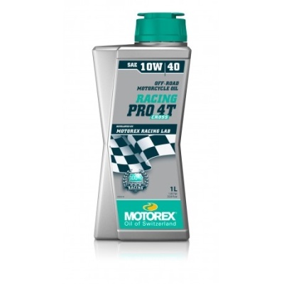 Frasco de óleo para motocicletas Motorex Racing Pro 4T Cross 1 litro