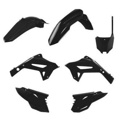 Conjunto de peças de plástico preto para motocicleta