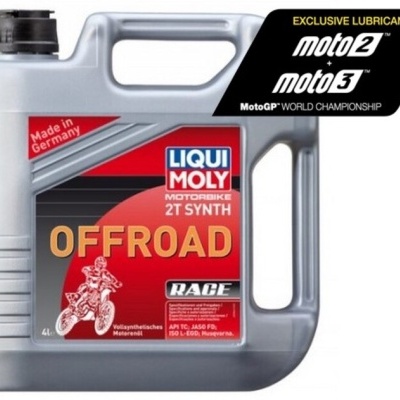 Recipiente cinzento de 4L de óleo para motor de motocicleta LIQUI MOLY OFFROAD
