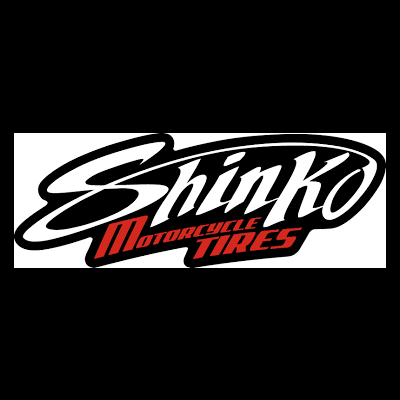 Logótipo da marca Shinko Motorcycle Tires com design estilizado