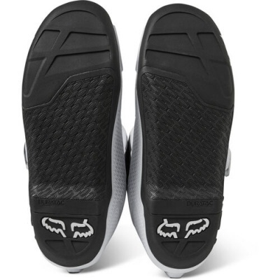 Solas pretas de sapatilhas desportivas com logótipo Fox branco