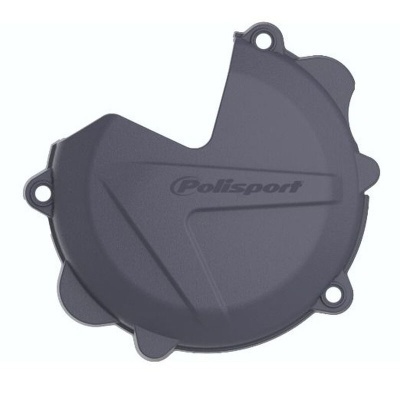 Tampa de proteção para motor preto com logótipo Polisport