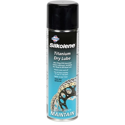 Frasco spray de lubrificante para correntes Silkolene Titanium Dry Lube