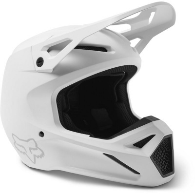 capacete integral branco com viseira e interiores pretos