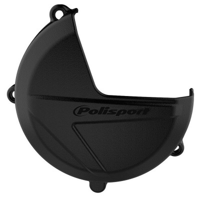capa protetora de embraiagem preta com logo polisport