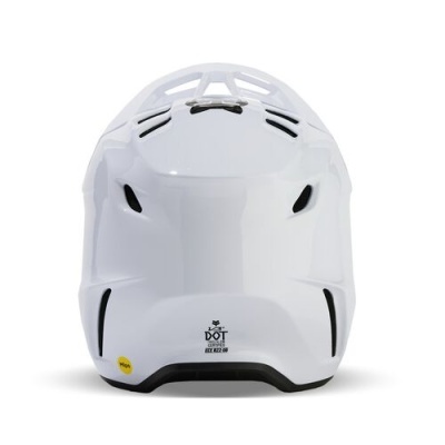 Capacete branco para motociclismo com ventilação e certificação DOT