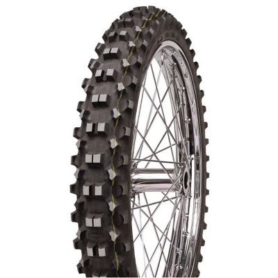 Pneu de bicicleta todo-o-terreno com raios metálicos