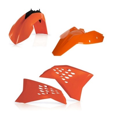 Conjunto de peças plásticas laranja para motocicleta