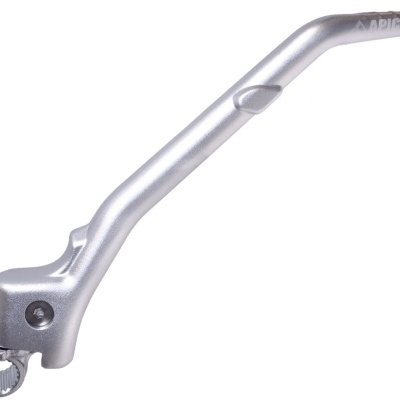 Manete de bicicleta prateado com inscrição 'ARICA'