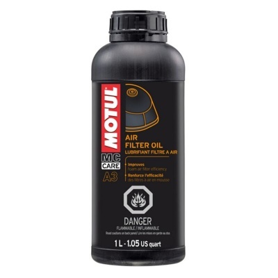 Frasco preto de óleo para filtro de ar Motul MC Care A3 1 litro