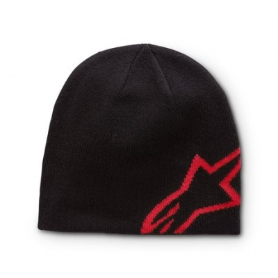Gorro preto com detalhe vermelho