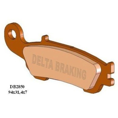 Pastilha de travão cobre com texto DELTA BRAKING e medidas 94x31,47