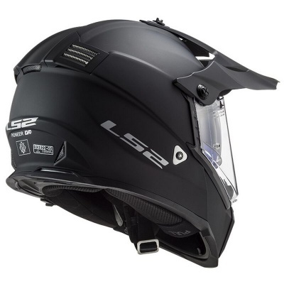 Capacete LS2 Pioneer Evo preto mate com viseira transparente