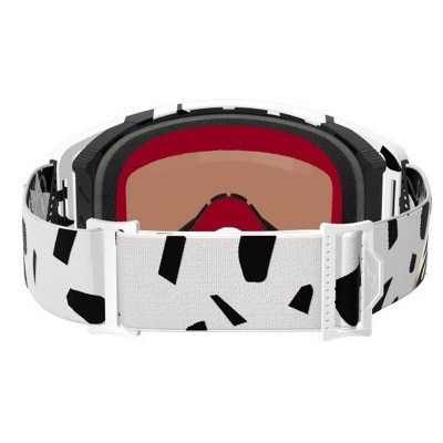 Óculos de proteção ou máscara de esqui com cinta branca estampada