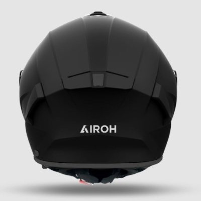 Capacete preto fosco com logotipo AIROH na traseira