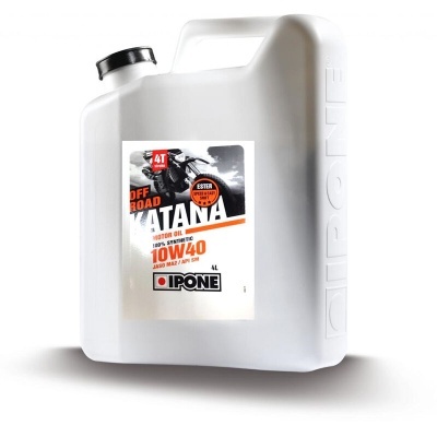 Recipiente branco de plástico com óleo para motor Katana 10W40