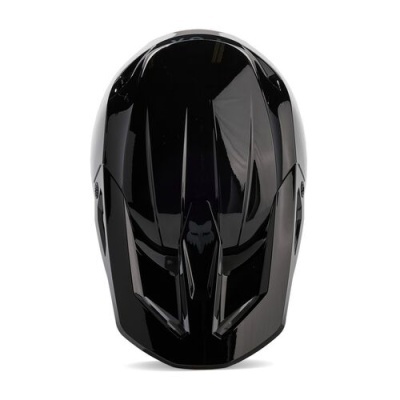 Capacete integral preto brilhante para motocicleta