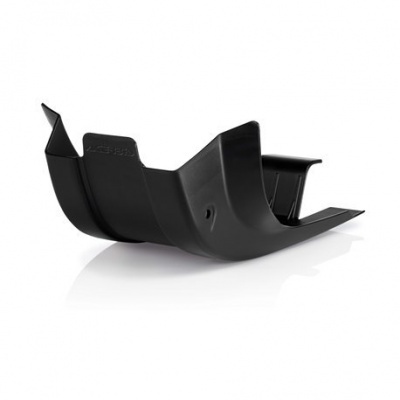 Peça automóvel preta em plástico com superfície lisa e curva